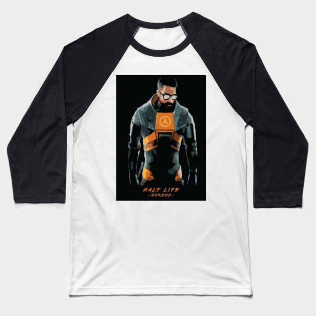 Half life Gordon Baseball T-Shirt by Durro